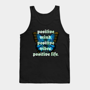 Positive Vibes - Butterfly with saying Tank Top